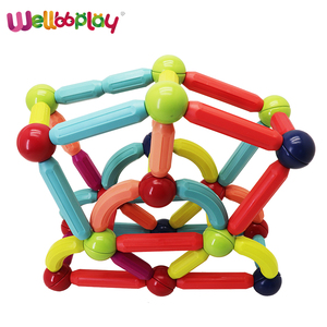 Juego de Bloques de Construcción Magnéticos de Plástico Educativos STEM, en Oferta, para Edades de <span class=keywords><strong>3</strong></span> Años en Adelante - Product Image 1