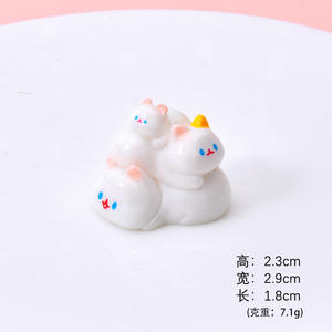 ของตกแต่งตั้งโต๊ะรูปสัตว์การ์ตูนซ้อนกันได้ <span class=keywords><strong>สนุก</strong></span>สนาน ตกแต่ง<span class=keywords><strong>สวน</strong></span>จิ๋ว DIY อุปกรณ์ตกแต่งเรซิ่น - Product Image 4