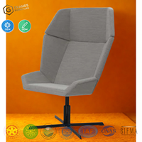 Fauteuil pivotant de loisirs en tissu, style moderne et luxueux, empilable, pour salle à manger, salle de sport, bureau, hôtel