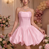 Gaun Pengantin Satin Model Ball Gown Rok Bubble Gaun Putih Korset Gaun Pengantin Custom Gaun Pengantin Satin Ivory