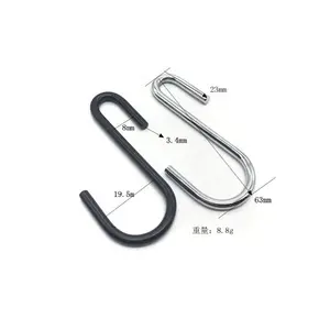 Custom Manufacturer Hanging S Shape Steel Metal Wire S Hook
