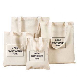 กระเป๋าผ้าแคนวาสชายหาดพิมพ์ลายโลโก้ตามสั่ง ดีไซน์เรียบง่าย ใช้ซ้ำได้ - Product Image 4