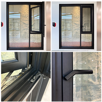DERCHI NFRC Maison américaine Isolation de fenêtre insonorisée Triple Double vitrage Portes et fenêtres en aluminium à impact d'ouragan