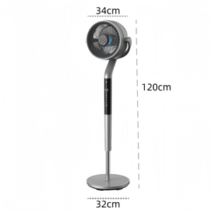Ventilateur tour électrique pour hôtels avec télécommande, hauteur réglable à 360 degrés, moteur sur pied en plastique, oscillation - Product Image 2
