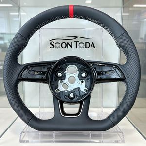 Volant sport LED pour Audi en fibre de carbone/cuir/daim – Remplacement pour TT/A3/A6/Q5/Q8/RS3/<span class=keywords><strong>RS6</strong></span>/S5/8Y 2022-2026 - Product Image 1