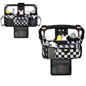 Bolsa de Transporte <span class=keywords><strong>para</strong></span> Cochecito de Bebé, Diseño Moderno, Tela Oxford, Ajustable <span class=keywords><strong>para</strong></span> Todas las Estaciones, Portavasos 3 en 1, Correa de Hombro Ajustable, Bolso Desmontable - Product Image 1