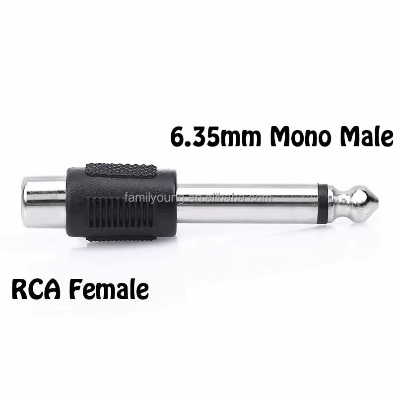 Adaptateur Connecteur Mono 6,35mm Mâle Vers Double Femelle – Uxcell, Neuf