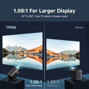 โปรเจคเตอร์แบบแขวนเพดาน Topleo คุณภาพสูง วิดีโอ Full HD 8K 2025 Android 14 Smart 1080p Native TP900 AOSP ความละเอียด Full HD 1080P E - Product Image 6