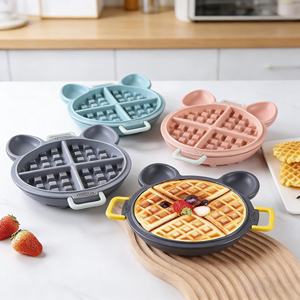 Moule à gaufres en silicone personnalisable de qualité supérieure, sans BPA, réutilisable, pour la cuisson en gros - Product Image 3