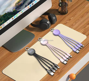 Porte-clés LED OEM 3 en 1 câble de charge rapide pour téléphones - Product Image 5