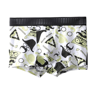 Vente en gros de sous-vêtements pour hommes, boxers mi-hauts pour adolescents, caleçons en coton doux à la mode, caleçons pour garçon, sous-vêtements hipster - Product Image 3