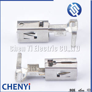 50 pièces 6.3 MM borne de fil à sertir automatique connecteur de voiture en vrac broches mentales G394 borne en cuivre étamé 1241410-1 1241412-1 1241414-1 - Product Image 3