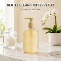 Savon liquide au curcuma en flacon pompe Nettoyant corporel Logo personnalisé