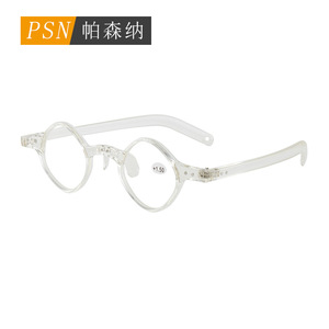 Gafas de lectura Psn 2065 con filtro de luz azul, montura ovalada unisex, lentes transparentes - Product Image 4
