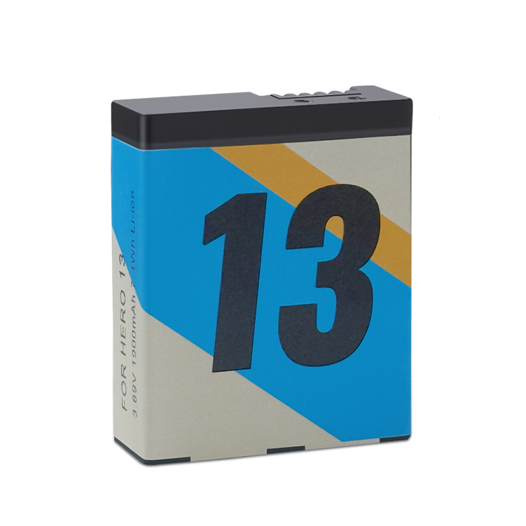 Hongdak Battery for Gopro Hero 13 Rechargeable Li-ion Battery for Gopro13 Hero 13 Action Camera 3.89V 2200mAh Lithium