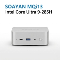 Mini PC Intel Core Ultra 9-285H AI Boost 32 Go de RAM LPDDR5 1 To SSD NVMe Double pour 4K USB-C Nouveau Ordinateur de Jeu et Professionnel