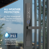 Serrure de porte intelligente étanche à empreinte digitale en alliage d'aluminium pour portes coulissantes avec Wi-Fi TTlock/Tuya Cloud – Meilleures ventes