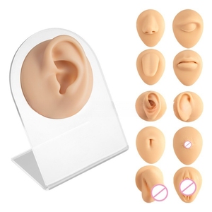 Modelo <span class=keywords><strong>de</strong></span> Oreja <span class=keywords><strong>de</strong></span> Silicona para Práctica <span class=keywords><strong>de</strong></span> Perforación Herramienta <span class=keywords><strong>de</strong></span> Exhibición Realista Simulación <span class=keywords><strong>de</strong></span> Piel Oscura Partes del Cuerpo Humano Modelos <span class=keywords><strong>Falsos</strong></span> <span class=keywords><strong>de</strong></span> Oreja y Nariz - Product Image 1