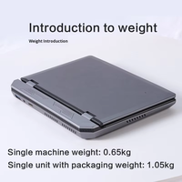 Nouveau Mini Ordinateur Portable de Poche 7 Pouces en Gros 32G + 1TB Processeur Intel Écran Tactile OLED 144Hz Clavier Anglais Métal