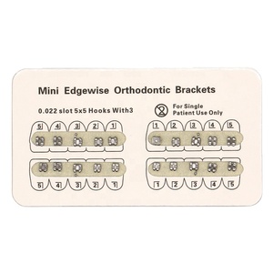 Zahnärztliche Kieferorthopädische Metall-Mini-Geousis-Edgewise-<span class=keywords><strong>Brackets</strong></span> 0,022 3-Haken Ortho-<span class=keywords><strong>Brackets</strong></span> - Product Image 1
