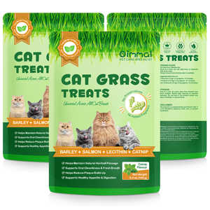 Friandises à la saveur de saumon Oimmal pour chats, emballage personnalisé, friandises poreuses pour la santé des poils, de la peau et du pelage, nourriture pour chats âgés de plus de 3 mois - Product Image 2