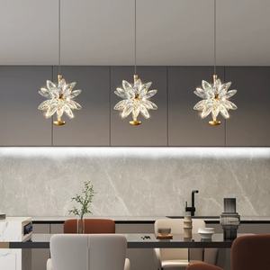 YW moderno lampadario in oro di lusso <span class=keywords><strong>per</strong></span> soggiorno camera da letto ristorante cucina-sfera di cristallo in metallo pendente <span class=keywords><strong>materiale</strong></span> in ferro chiaro - Product Image 4