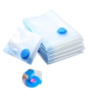 Sacs de rangement sous vide transparents en plastique avec fermeture éclair pour valises de voyage, vêtements et literie
