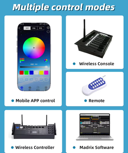 Tubo LED Wireless Ricaricabile IP65 per Esterni, 360 Pixel, Controllo DMX Wireless e App Remota, Illuminazione per Club, Feste, DJ, Palco e Discoteca - Product Image 4
