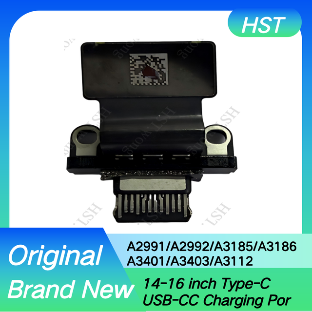 Original Charging USB-C Connector for MacBook Pro 14" 16" A2991 A2992 A3185 A3112 A3186 A3401 A3403 Power DC Jack M3/M4