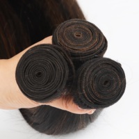 Lots de Cheveux Vierges Vietnamiens Brun Foncé en Gros, Tissage de Cheveux Brun Chocolat Foncé Lisse et Soyeux, Double Trame Faite à la Machine