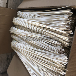 Teint en gros naturel blanc paon bâton tige plumes de paon pour matériel de montage de mouches accessoire de pêche bricolage artisanat naturel - Product Image 2