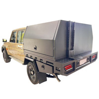 PULS 4x4 Plateau de benne en alliage personnalisé et auvent en aluminium pour pick-up simple, double ou extra cabine, camping tout-terrain