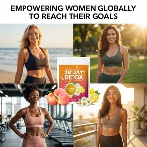 biologico 28 giorni Detox dimagrante tè per adulti perdita di peso per il metabolismo del bruciatore di grasso Boost scatola - Product Image 2