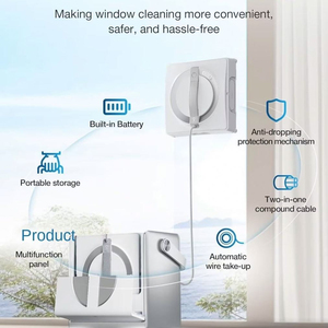 ECOVACS W2 PRO OMNI เครื่องทำความสะอาดกระจกหน้าต่างอัตโนมัติเต็มรูปแบบ มอเตอร์ไร้แปรงถ่าน ป้องกันแบคทีเรีย ควบคุมผ่านแอปพลิเคชัน สำหรับใช้ในบ้าน - Product Image 3