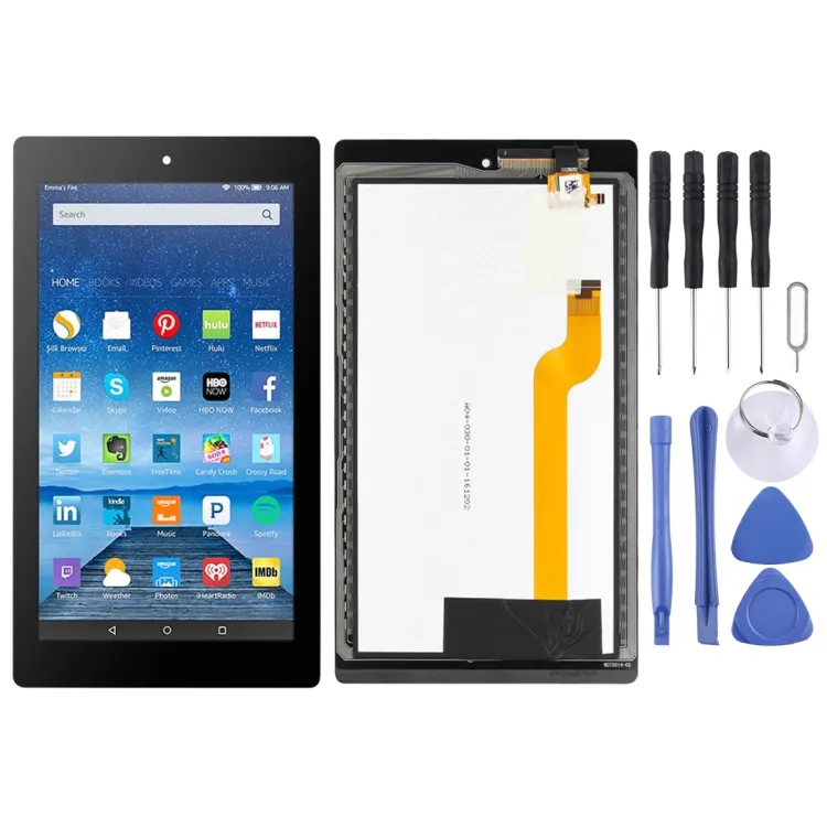 Ücretsiz 10 1 tamir takımları için OEM Tablet LCD ekran Amazon Kindle yangın 7th HD 7 2017 HD7 SR043KL dokunmatik Digitizer tam meclisi