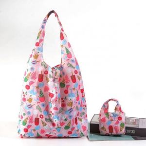 <b>Large</b> Size Portable Eco-Friendly Foldable Shopping <b>Handbag</b> Polyester Child and Mother Bag with Letter Pattern - Product Image 4