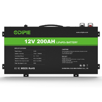 Batterie au lithium LiFePO4 ultra-mince 12V 200Ah 230Ah pour camping-car d'expédition 4x4, camping en désert, fabriquée par un fabricant OEM