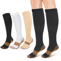 Chaussettes de compression mi-mollet pour adultes, respirantes, absorbant la transpiration, résistantes à la friction, sans couture, imprimées, pour sports décontractés en extérieur
