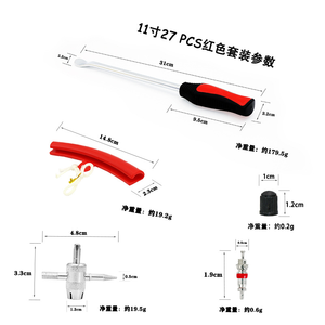 Leviers de changement de pneu de cuillère automatique professionnelle Kit d'outils de réparation de <span class=keywords><strong>moto</strong></span> de vélo avec protecteur de jante pour vélo - Product Image 4