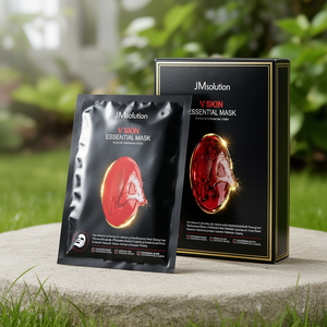 Masque facial en feuille JMsolution V Skin Essential Mask à l'acide hyaluronique, pour tous types de peaux, soin quotidien - Product Image 3