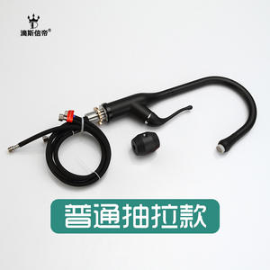 Robinet de cuisine extractible Disixindi, mitigeur monocommande avec valve en céramique, design moderne, à poser sur évier avec fonction pulvérisation - Product Image 4