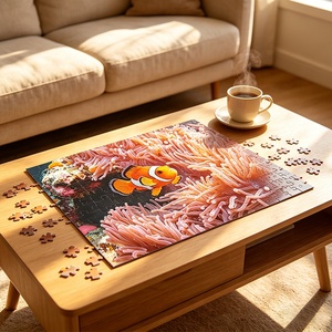 Puzzles de poissons coralliens pour adultes, 1000 pièces, cadeau amusant pour soulager le stress, pour les soirées de jeux en famille, fabricant de puzzles tout-en-un - Product Image 5