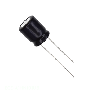 ตัวเก็บประจุแบบ Through Hole CAP ALUM 100UF 20% 50V RADIAL TH 100 uF ECE-A1HN101UB - Product Image 1