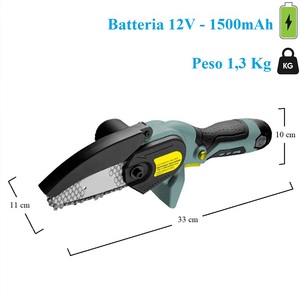 Mini tronçonneuse électrique 12V à batterie pour la taille des haies et l'élagage des branches - Product Image 2