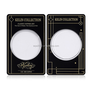 Moneda Redonda Personalizada de Metal, 1oz 5oz, Chapada en Cobre, <span class=keywords><strong>Oro</strong></span> y Plata Antiguos, Moneda en Blanco de <span class=keywords><strong>1</strong></span> <span class=keywords><strong>Onza</strong></span> - Product Image 5