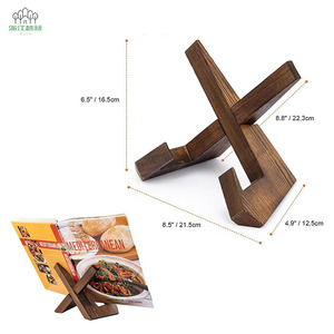 Estante de Madera para Recetas Yuexin de 20x20 cm, Estante Desmontable para Libros, Soporte de Exhibición de Escritorio para Libros de Cocina, Manualidades y Decoración - Product Image 3