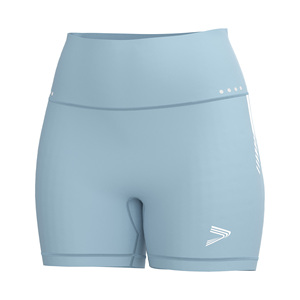 Conjunto Deportivo Personalizado para Mujer, Camiseta de Manga Corta, Pantalones Cortos de Cintura Alta, Tira Reflectante para Entrenamiento Nocturno - Product Image 5