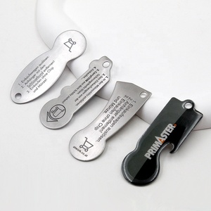 Oem sản xuất thép không gỉ kim loại biểu tượng đồng xu chủ Móc Chìa Khóa cụ mở thẻ hình dạng bia mở chai <span class=keywords><strong>Keychain</strong></span> - Product Image 3