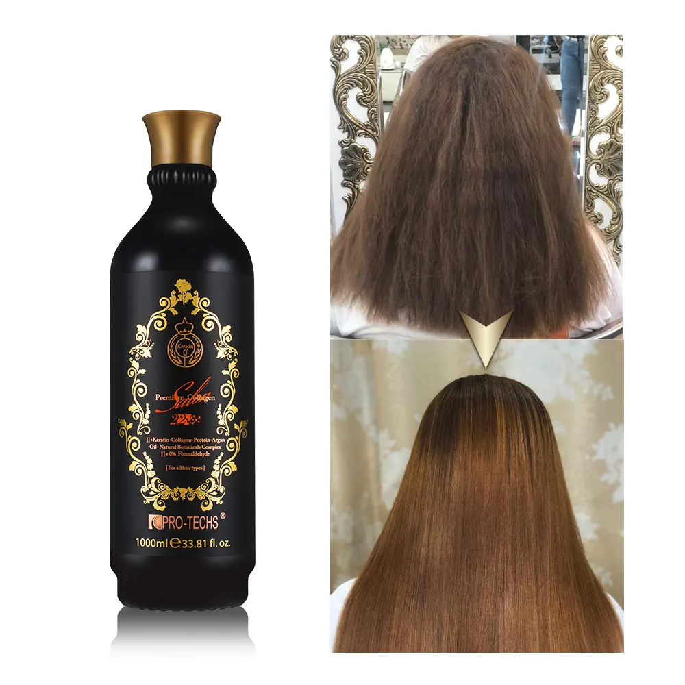 PRO-TECHS Keratin % 0% formaldehit kollajen Argan yağı botanik Keratin saç düzleştirme kremi