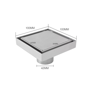 <span class=keywords><strong>Precio</strong></span> <span class=keywords><strong>de</strong></span> fábrica 10*10cm Drenaje <span class=keywords><strong>de</strong></span> piso <span class=keywords><strong>de</strong></span> acero inoxidable 304 resistente al olor decorativo - Product Image 6